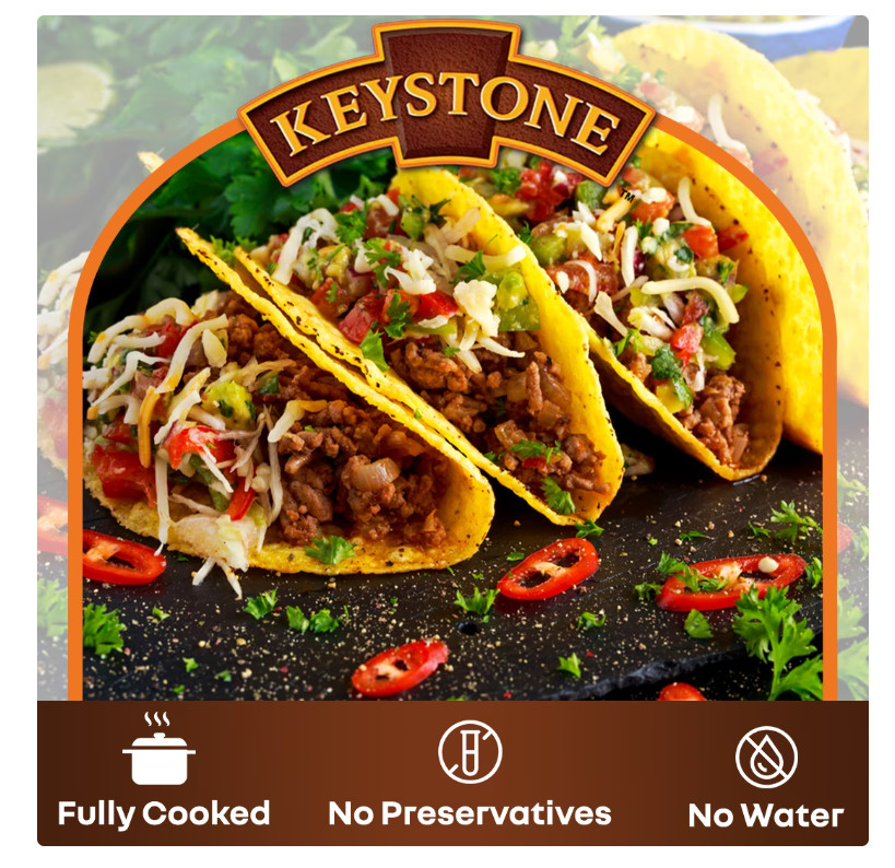 Keystone All natural Ground Beef 28 oz Can, (PACK OF 2) Free Shipping
