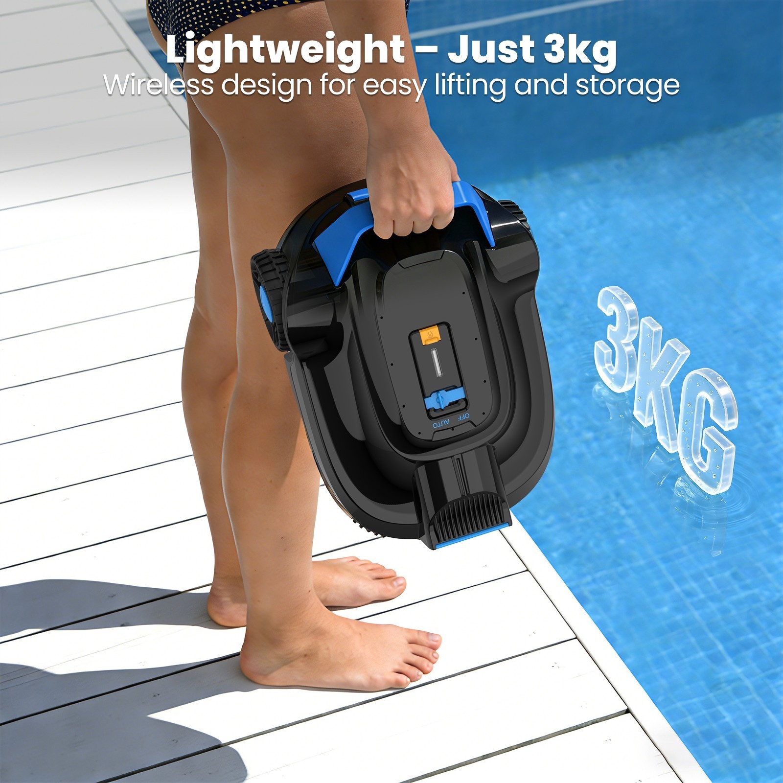 AIRROBO CP02 Automatic Robot Pool Vacuum Cleaner Swimming Pool Cleaners 120Min