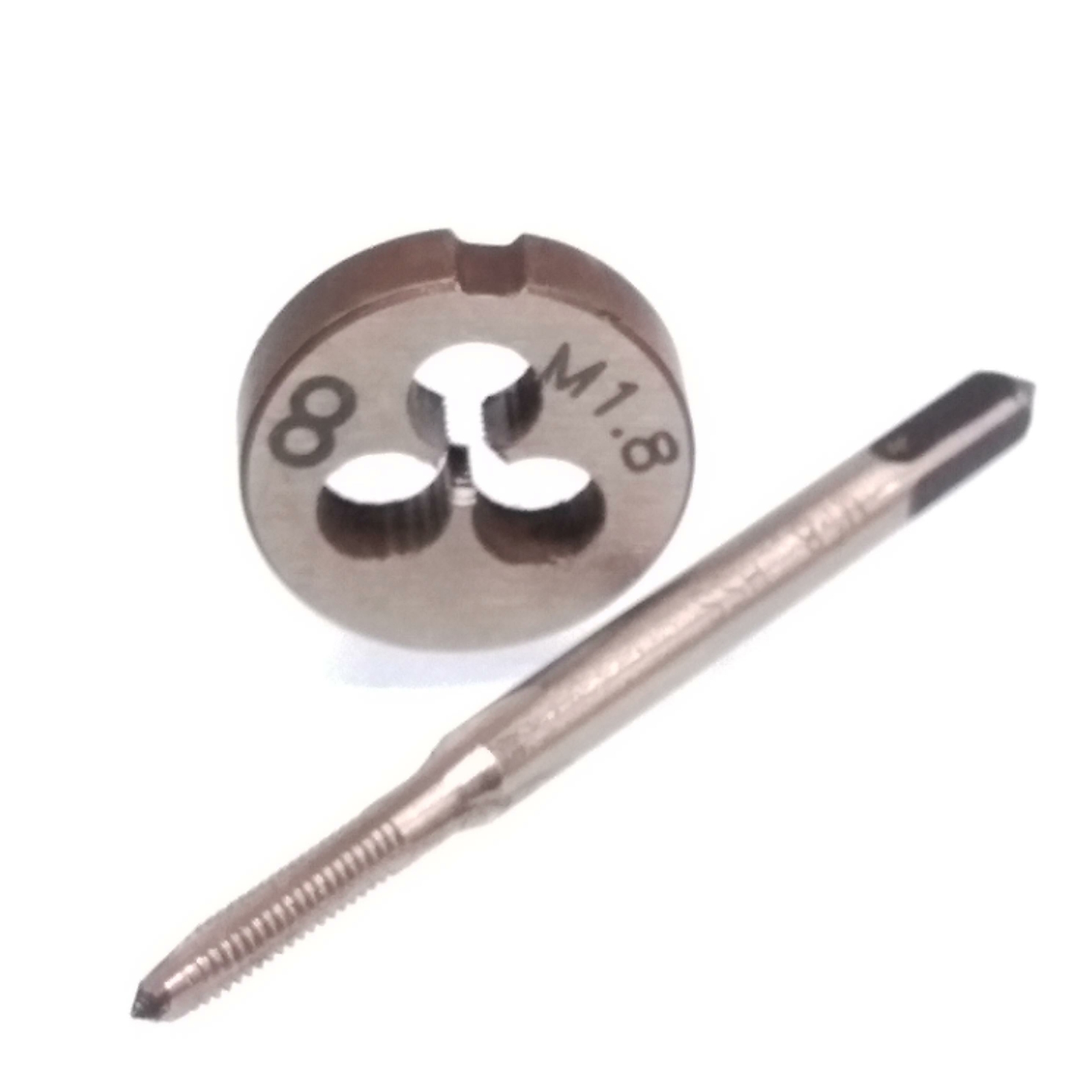 HSS M1.8 x 0.35mm Tap & M1.8 x 0.35mm Die Metric Thread Right Hand
