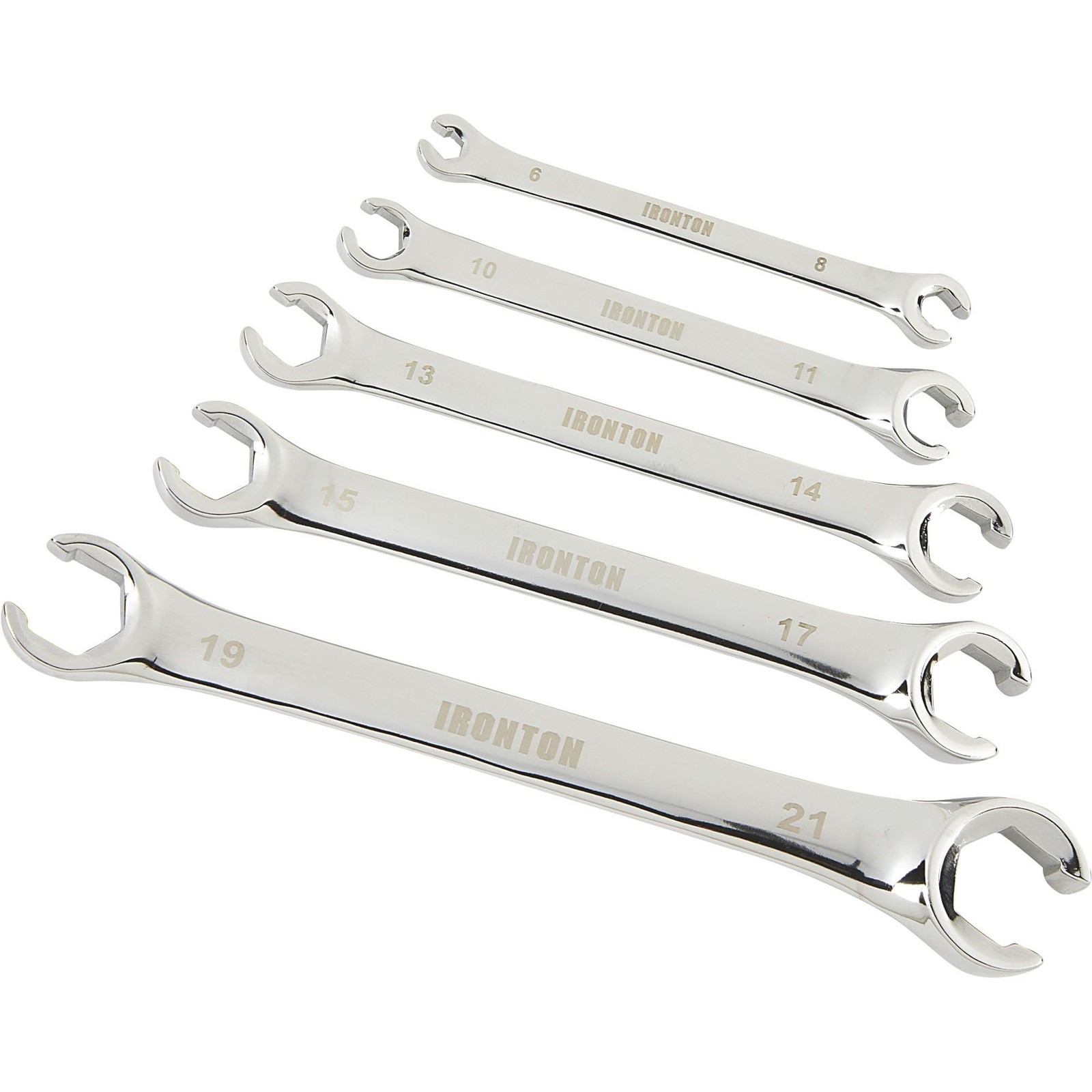 Ironton 5-Pc. Metric Flare Nut Wrench Set, Model# E-2104