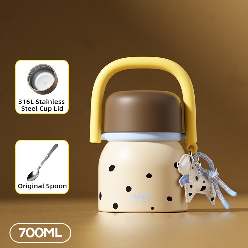 Sidagar 24 oz Insulated Food Container 12h Heat Retention with Foldable Spoon