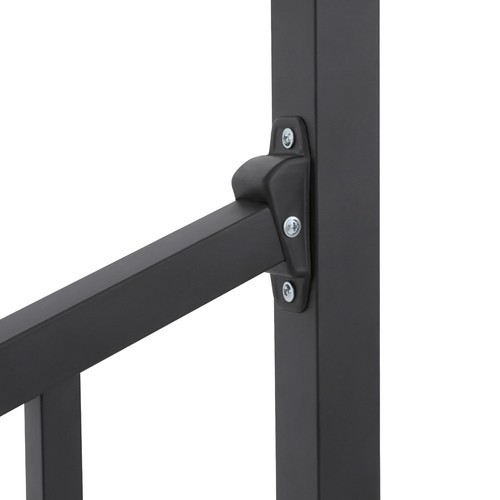4 Steps Handrails 53x37in Stair Railing Carbon Steel Handrails W/ Safe Fences