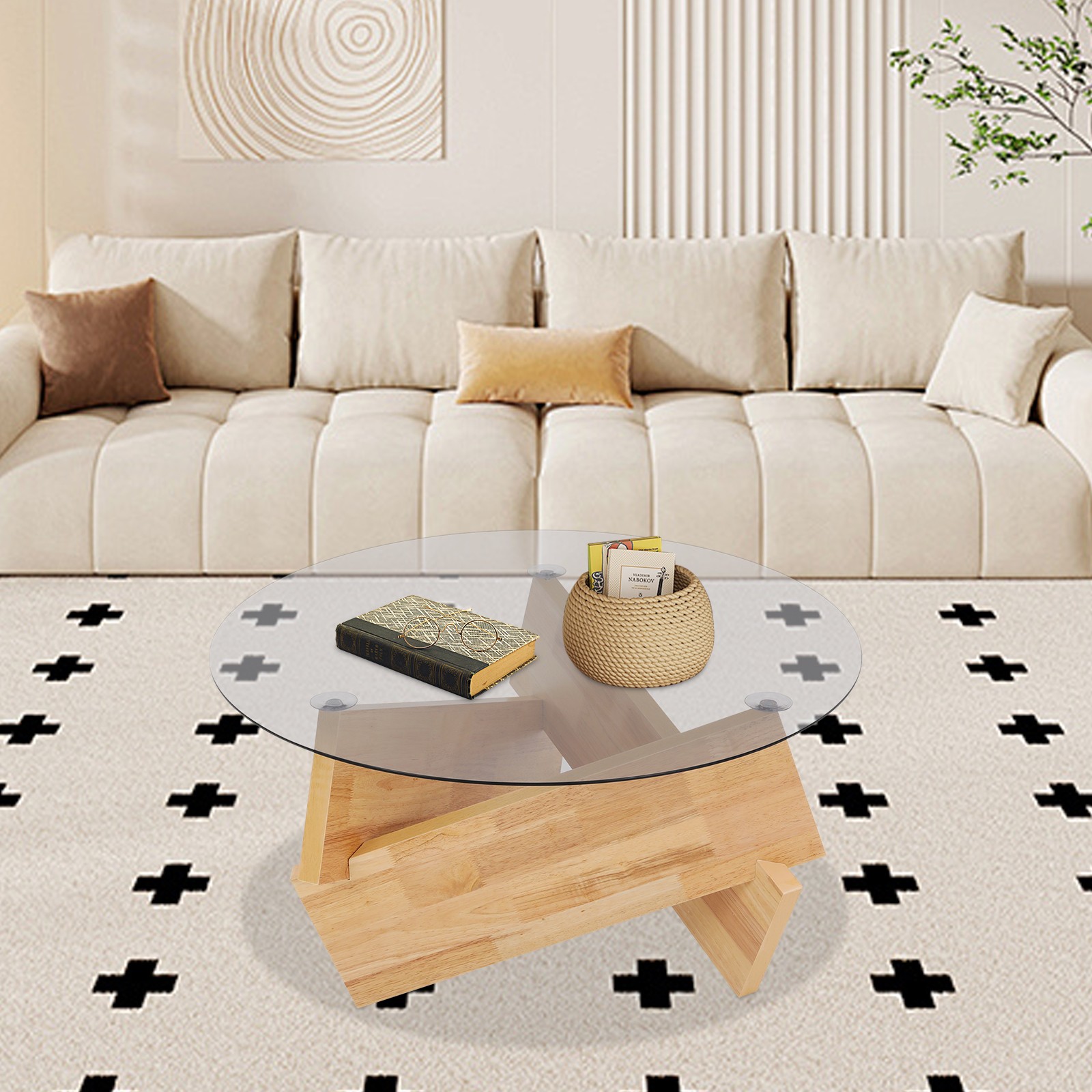 41cm(H)*80cm(D) Side/End Table, Sofa Side Table, Freestanding Tea/Coffee Table