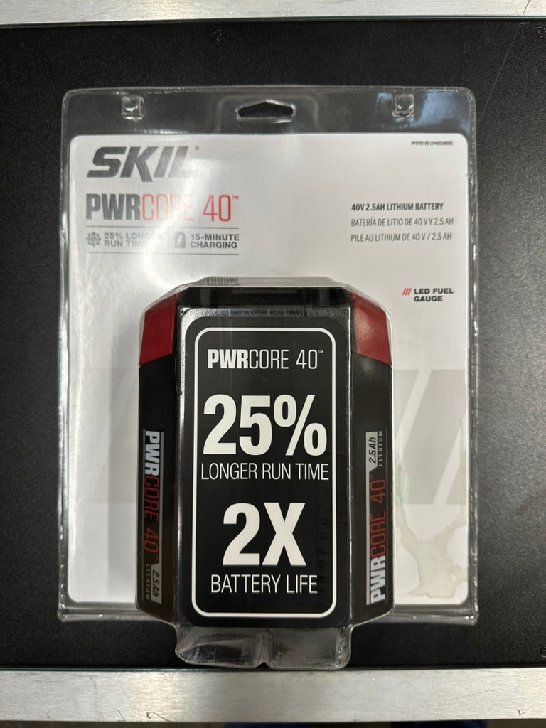 SKIL PWRCORE 40 RECHARGEABLE LITHIUM ION BATTERY BY8705-00, 40V 2.5Ah NEW!