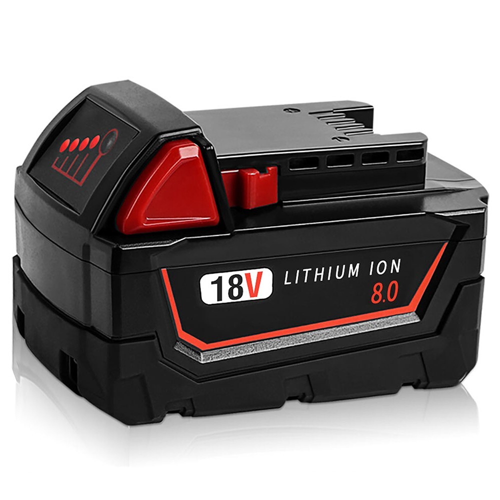 2x 8.0AH Battery For Milwaukee M18 18V Lithium-ion Extended Capacity 48-11-1860