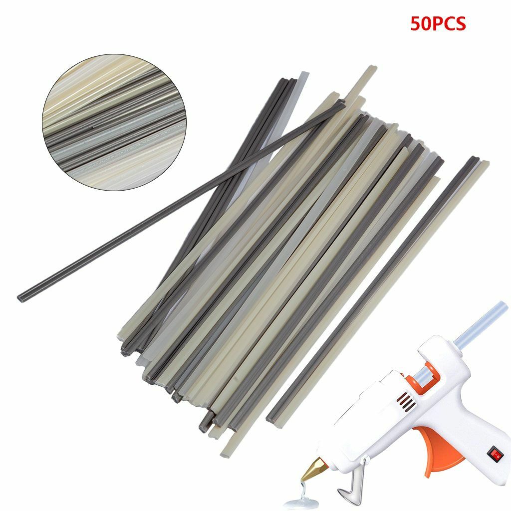 50pcs Plastic Welding Rods ABS/PP/PVC/PE Welding Sticks For Plastic Gun Welder