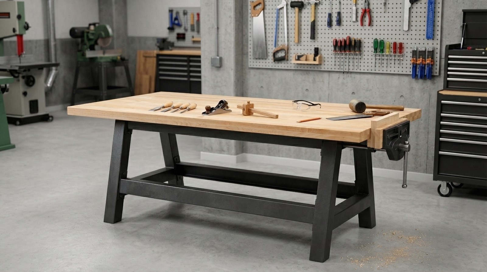 30 in. x 60 in. x 1.5 in. Solid Maple Butcher Block Countertop