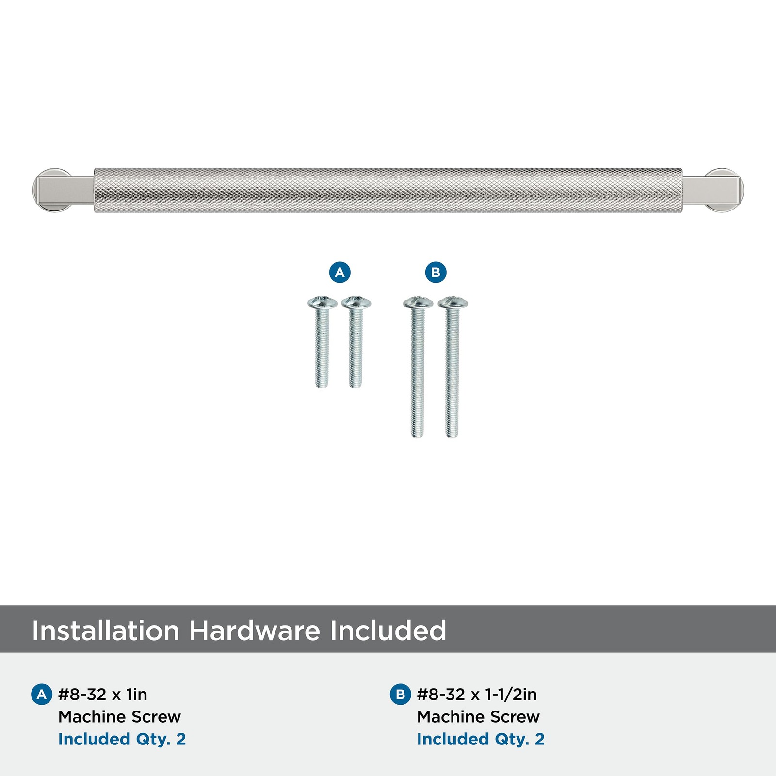 Balata 8-13/16 inch 224mm Center-to-Center Polished Nickel Cabinet Pull BP376…