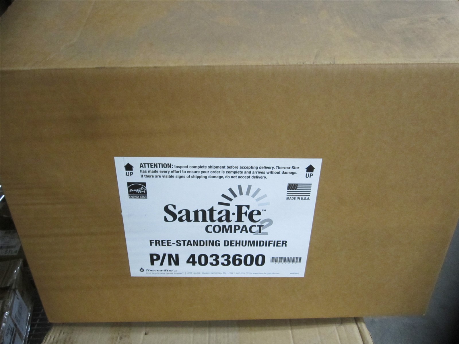 Santa Fe Compact 2 (Compact 70) 4033600 12 x 12 x 21 Free-Standing Dehumidifier