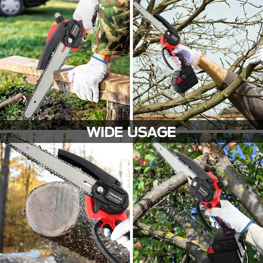 Cordless Mini Chainsaw 8 inch for Milwaukee Powered Wood Cutter NO Battery
