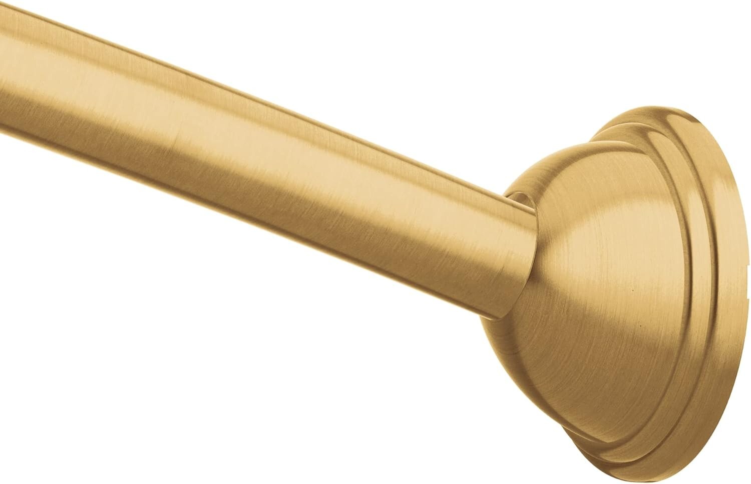 Moen CSR2160BG 54″-72″ Adjustable Curved Shower Rod, Wall Mounted – Brushed Gold