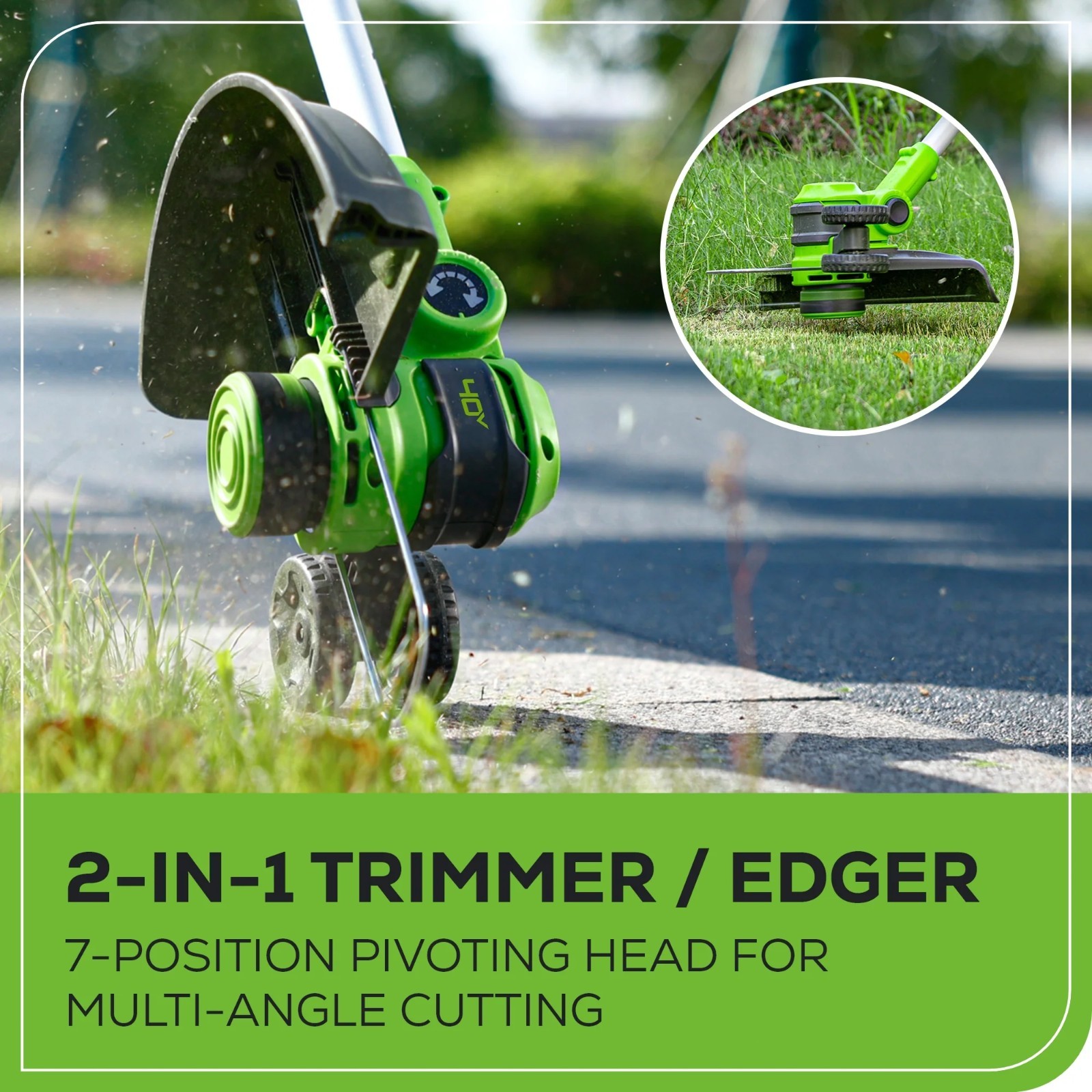 Greenworks 40V 13″ Gen2 Cordless String Trimmer/ Edger w/ 2Ah Battery & Charger