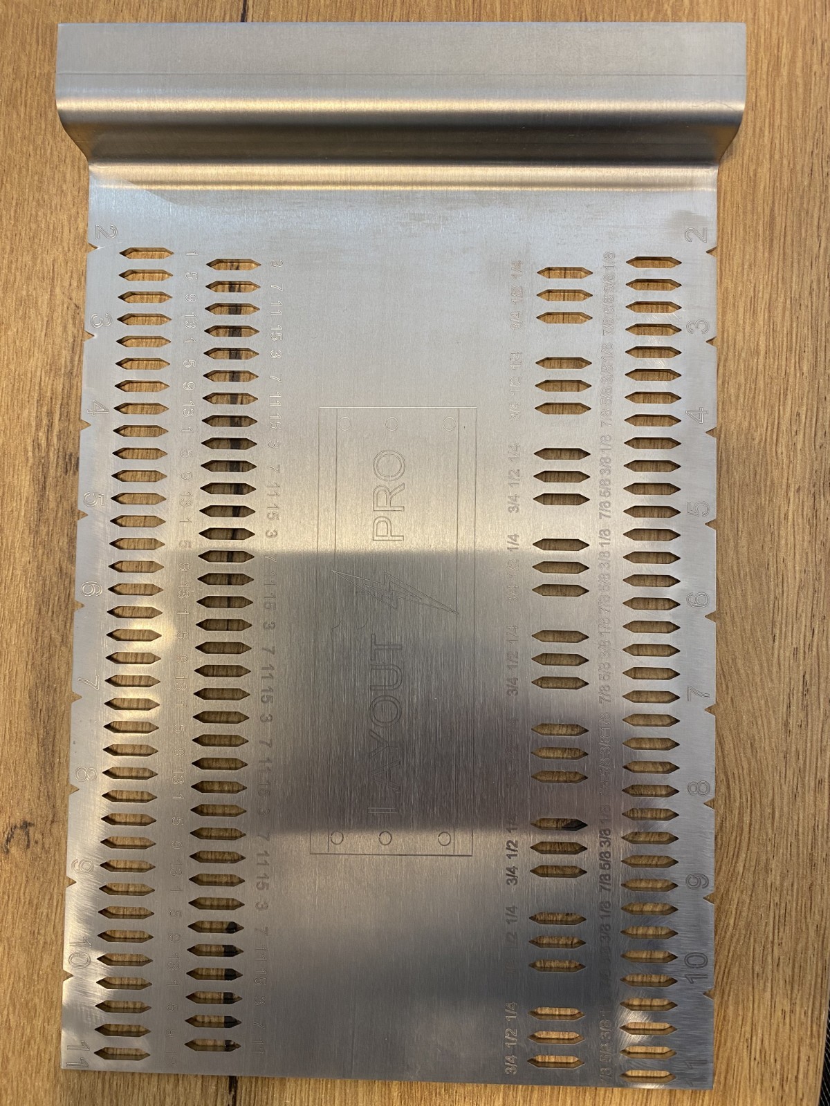 Structural Beam pan layout tool, high grade 304 stainless steel, 3/32x7x11