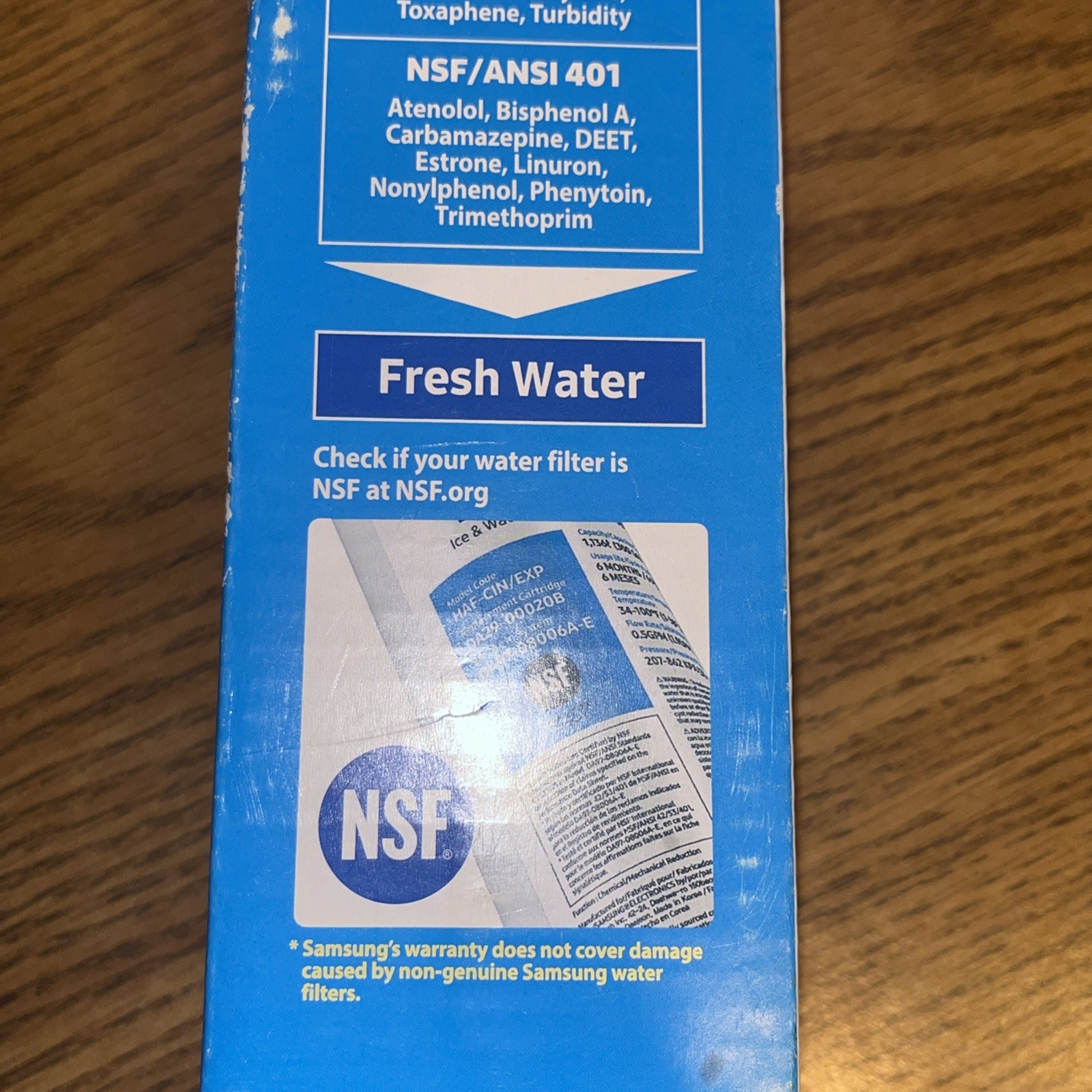 SAMSUNG Water Filter for Refrigerator Water and Ice DA29-00020B, 1 PACK Sealed