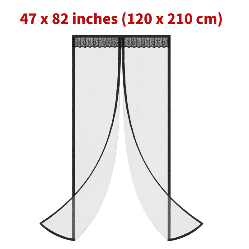 Magnetic Screen Door Mesh Curtain Durable Heavy Duty Mosquito Net Bug Hands Free