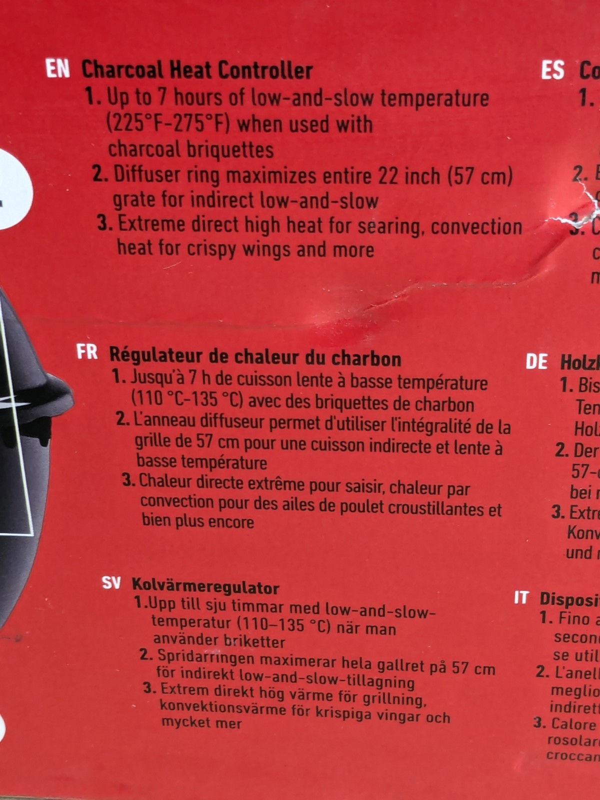 Weber Charcoal Heat Controller, for 22” Kettle Charcoal Grills 7666 NOB Complete