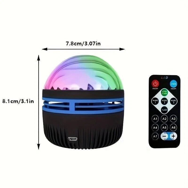2 Pcs Northern Lights Galaxy Projection Lamp Aurora Star Projector Night Lights