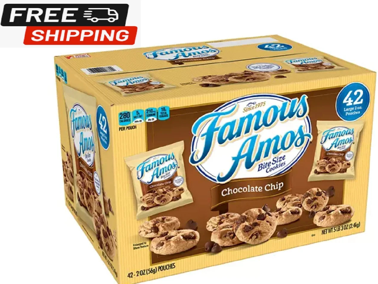 Famous Amos Chocolate Chip Cookies (2 oz., 42 ct.)