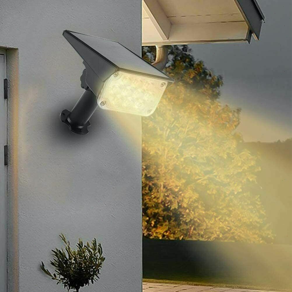 T-SUN 2Packs LED Solar Garden Lights Landscape Lights Outdoor Pathway Waterproof