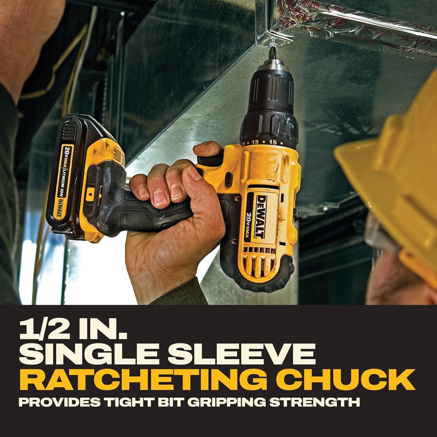 DEWALT DCD771C2 20V Max 1/2″ Drill Driver Kit – 2x 1.3Ah, Charger, Bag