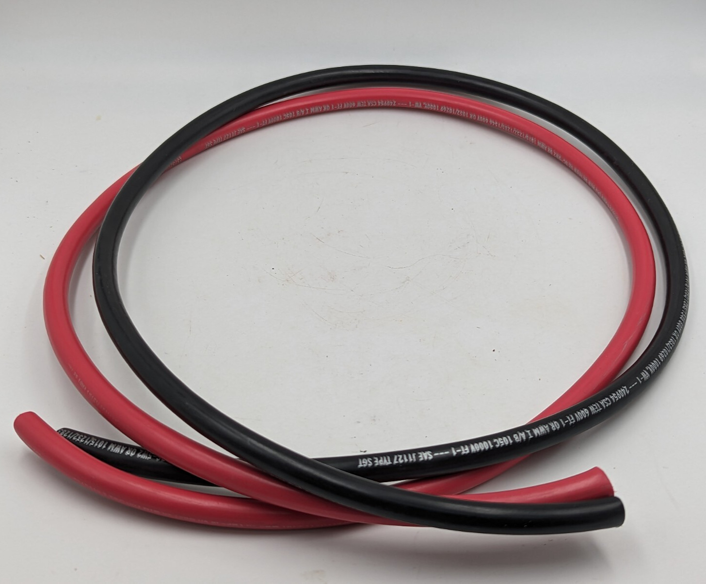 4AWG Copper Battery Cable Wire Red & Black 3′ Each, Welding Cable, 4 Gauge, New