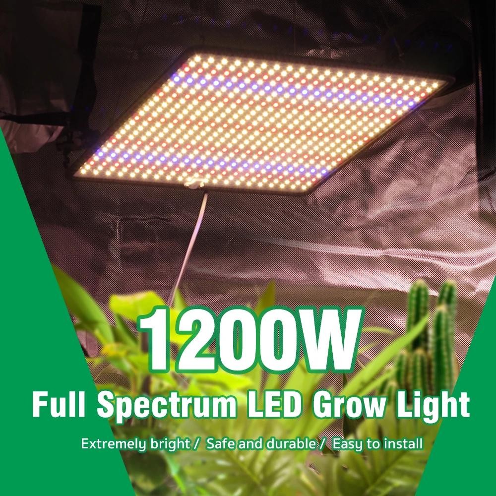 Grow Light 1200W Full Spectrum LED for Indoor Plant Growth 4×4 ft Coverage Area