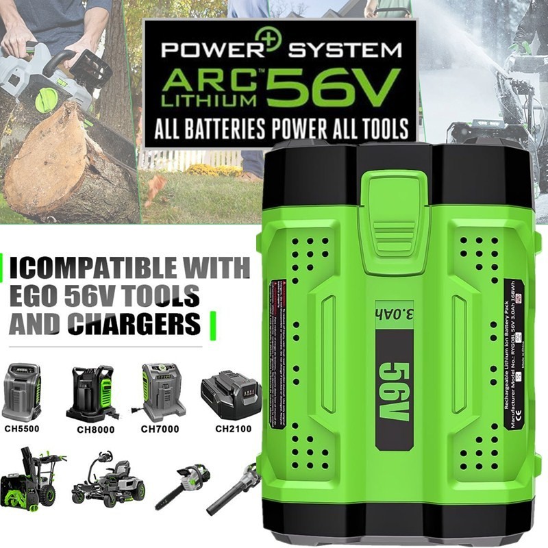 For EGO POWER+ 56V 12Ah ARC Lithium Genuine Battery BA6720T w/ Fuel Gauge