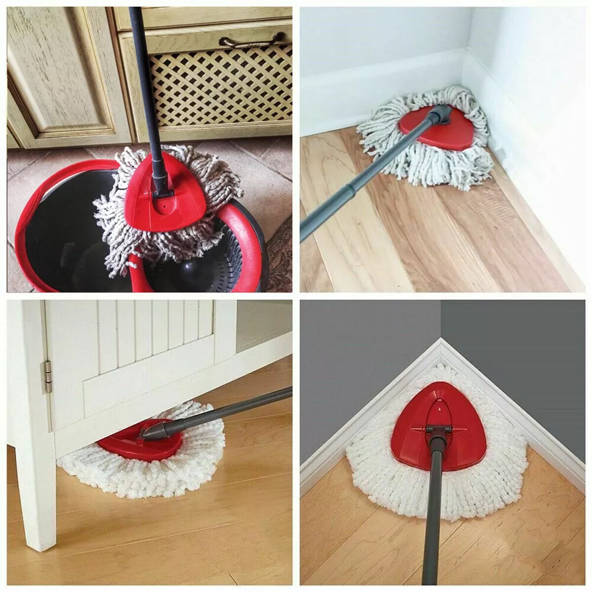 1-4 pcs Microfiber Replacement Mop base For O-Cedar Easy to Clean and install