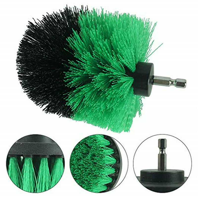 Drill Brushes Set 3pcs Tile Grout Power Scrubber Cleaner Spin Tub Shower Wall
