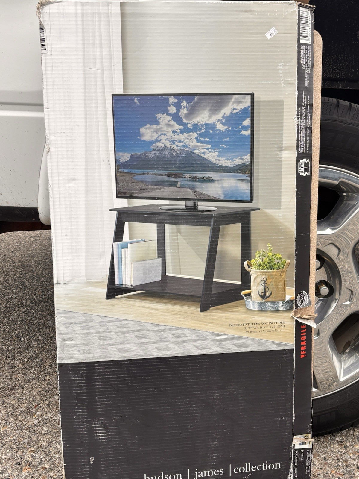 READ DESCRIPTION Hudson James Collection TV Stand