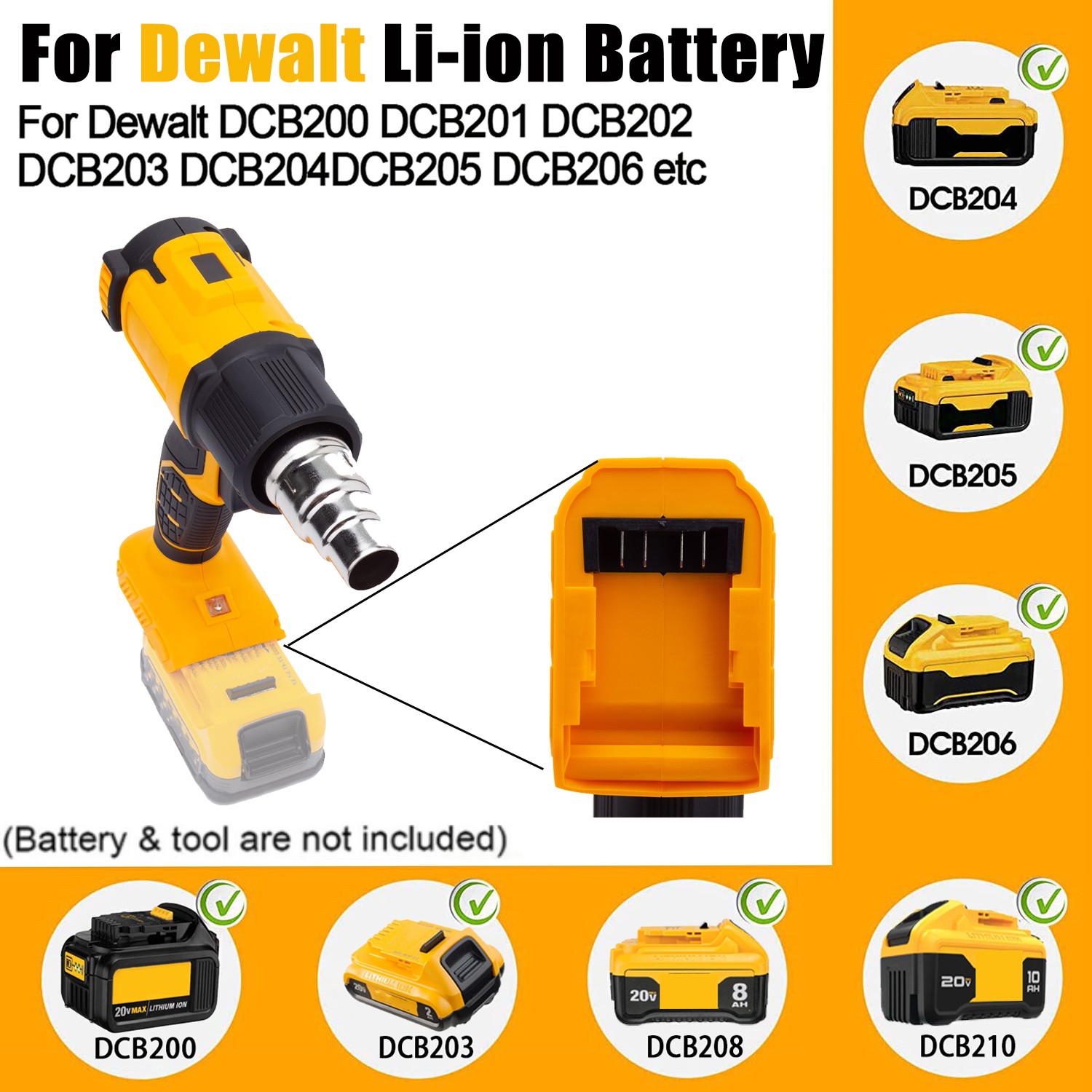 1pc LED Work Light Fits For Milwaukee 18V Li-Ion Battery w/USB Port Outdoor Lamp