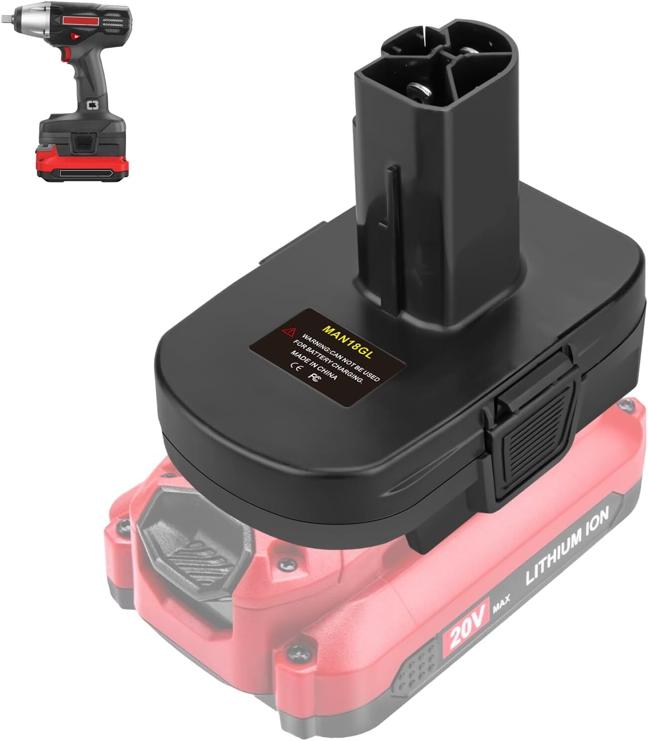 Adapter Craftsman 20V V20 Battery to for Craftsman 19.2v Old Style Cordless Tool