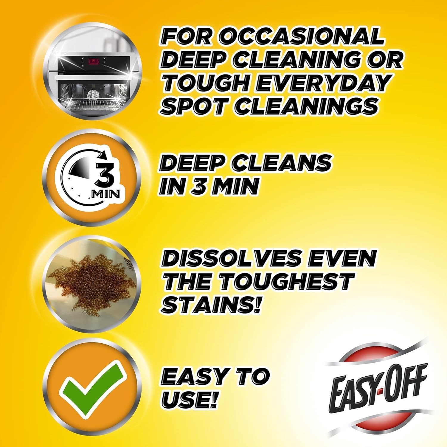 Easy Off Heavy Duty Oven Cleaner Regular Scent 14.5 oz Can Pack of 2