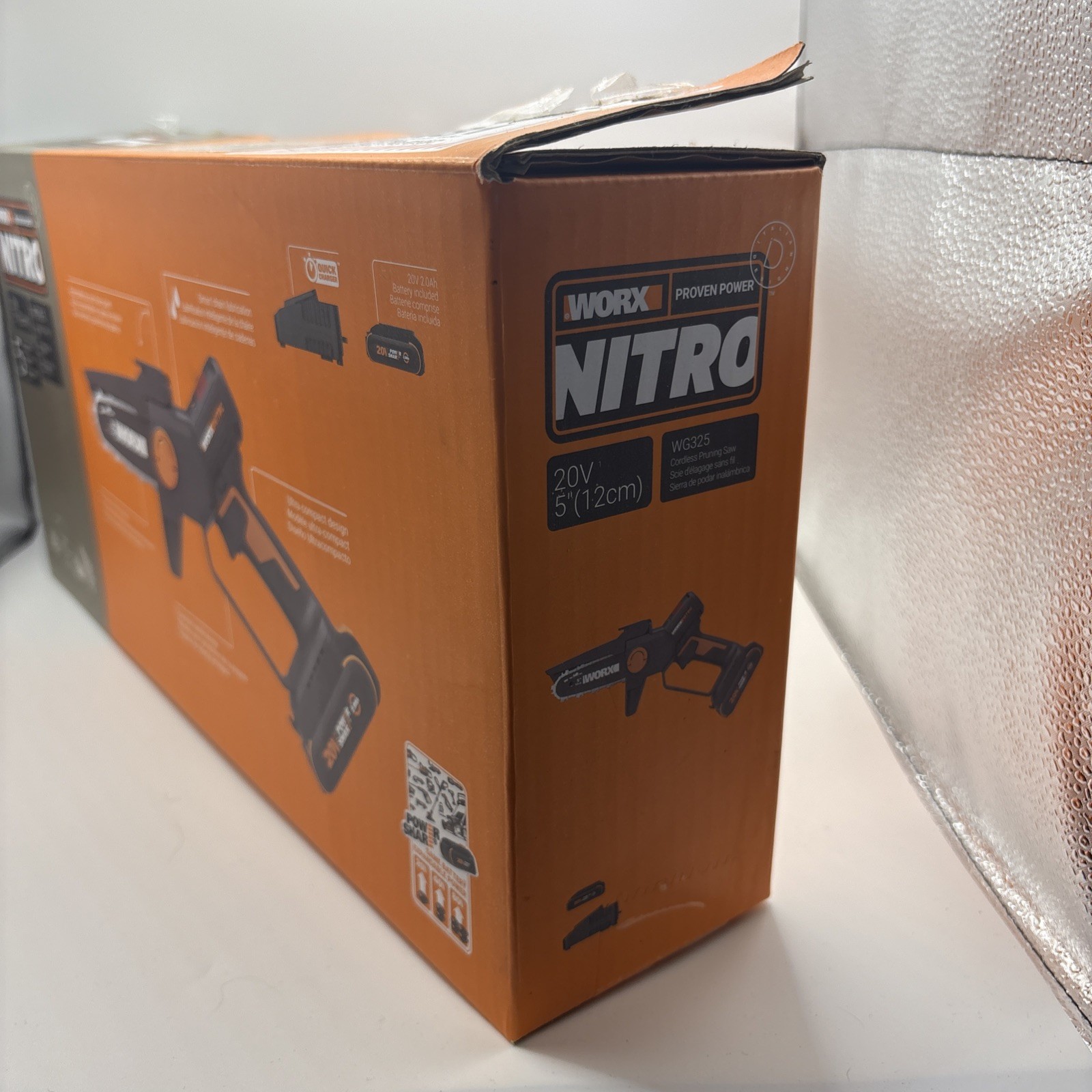 Worx Nitro 20V Brushless 5″ Pruning Saw-WG325 BRAND NEW OPEN BOX NEVER USED