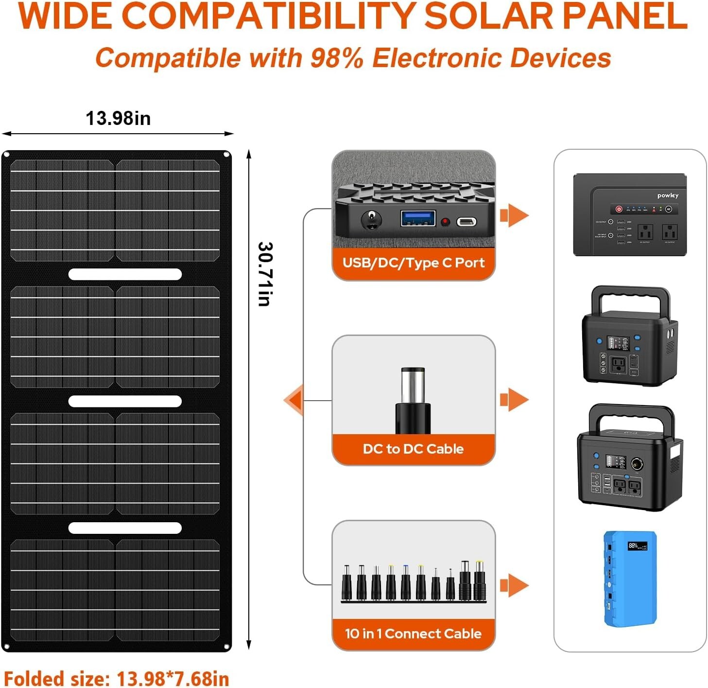 Open Box 146Wh 200W Portable Power Station Solar Generator with 40W Solar Panel
