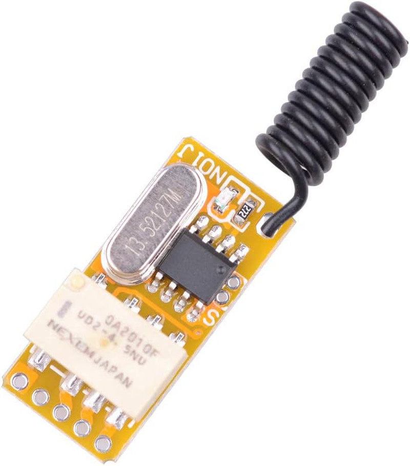DC 3.7V – 12V 5V Mini Size Relay Remote Control Switch, 433Mhz Wireless RF Momen