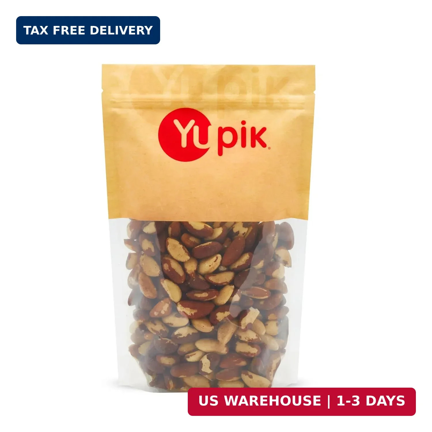 Yupik Raw Brazil Nuts, 2.2 lb (35.2 oz), Gluten-Free, Kosher, Shelled, Unsalted,