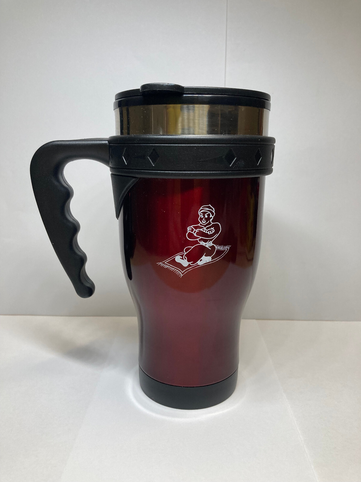 COFFEE & SMOOTHIE 16 oz. STAINLESS STEEL TRAVEL MUG in RED – HAND WASH ONLY (SQ)