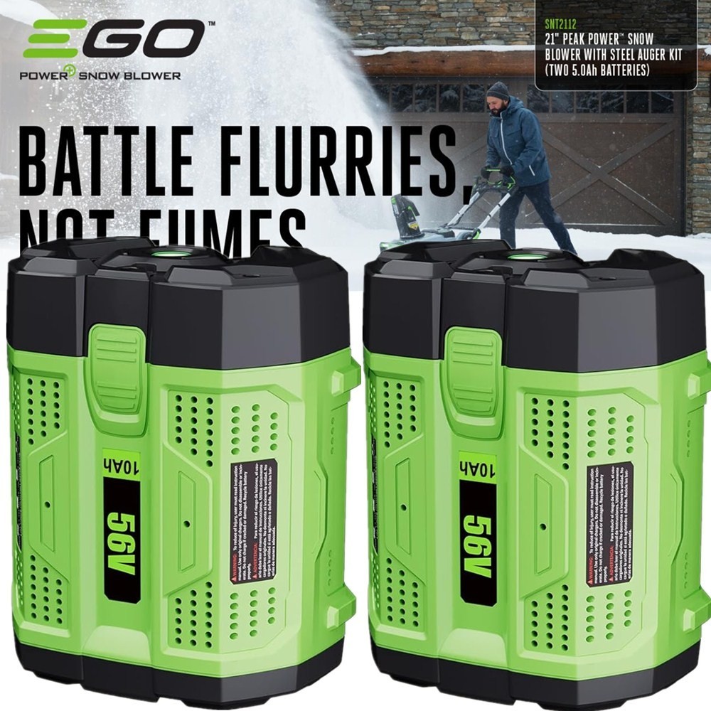 2PACK For EGO BA5600T POWER+ 56-Volt 10.0Ah ARC Lithium Battery 56V BA4200T