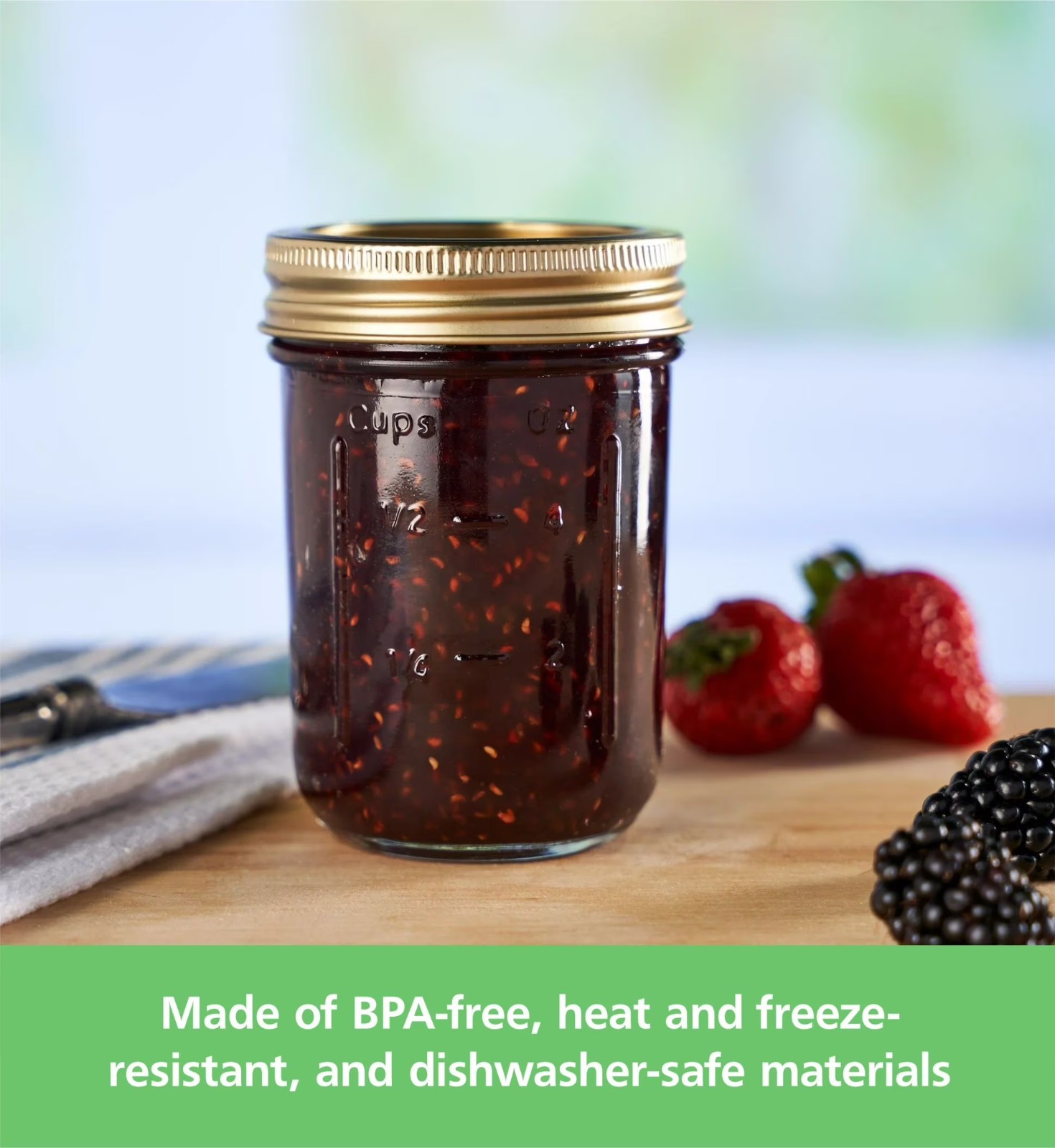 Mainstays 8 oz Mason Jars with Lids and Rings 12-Pack Small Glass Jars