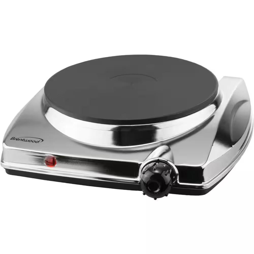 1000W Single Burner 10 in. Silver Electric Hot Plate Burner NEW- Free Shipping