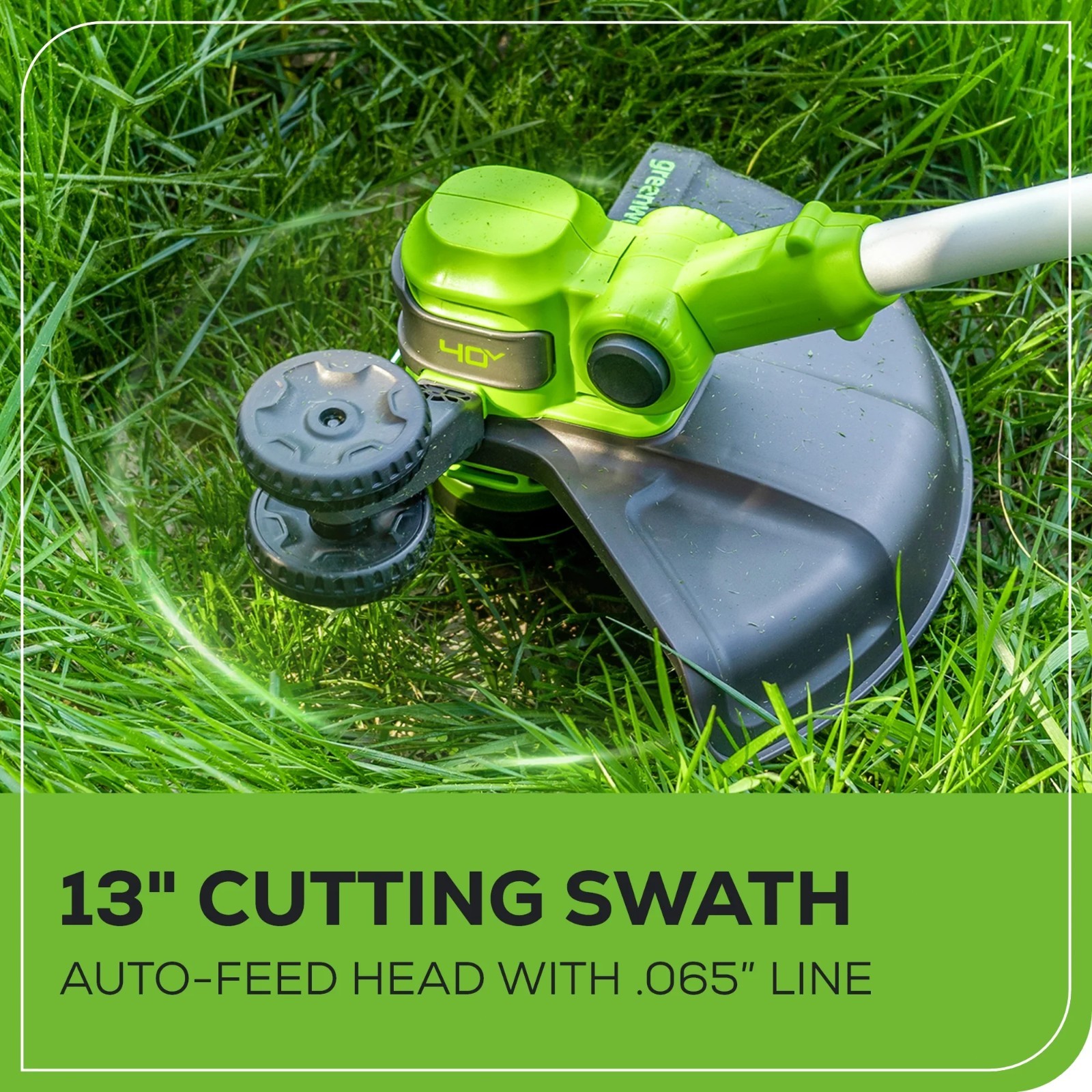 Greenworks 40V 13″ Gen2 Cordless String Trimmer/ Edger w/ 2Ah Battery & Charger