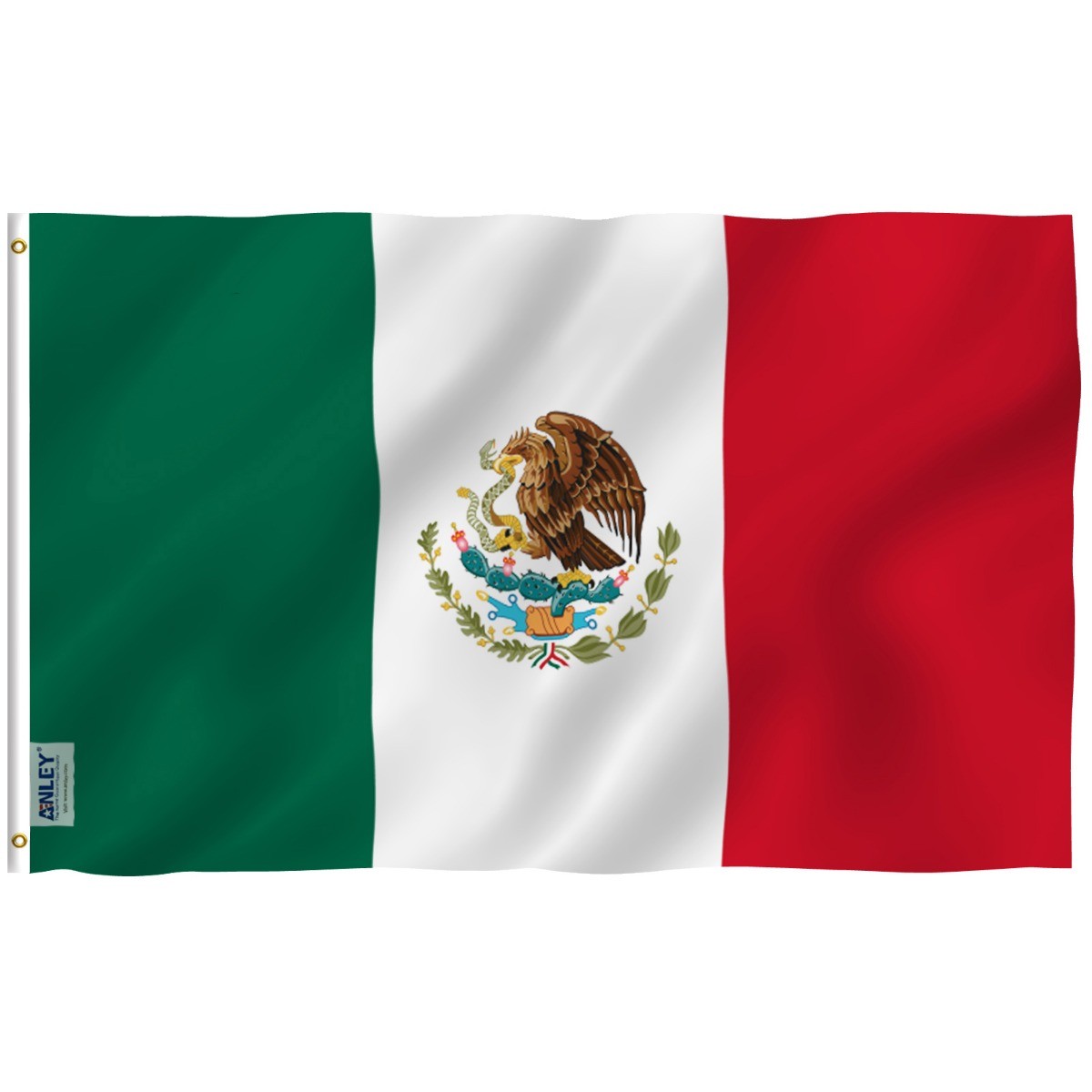 Anley Fly Breeze 3×5 ft Mexico Flag Mexican MX National Flag Latin Latino Banner