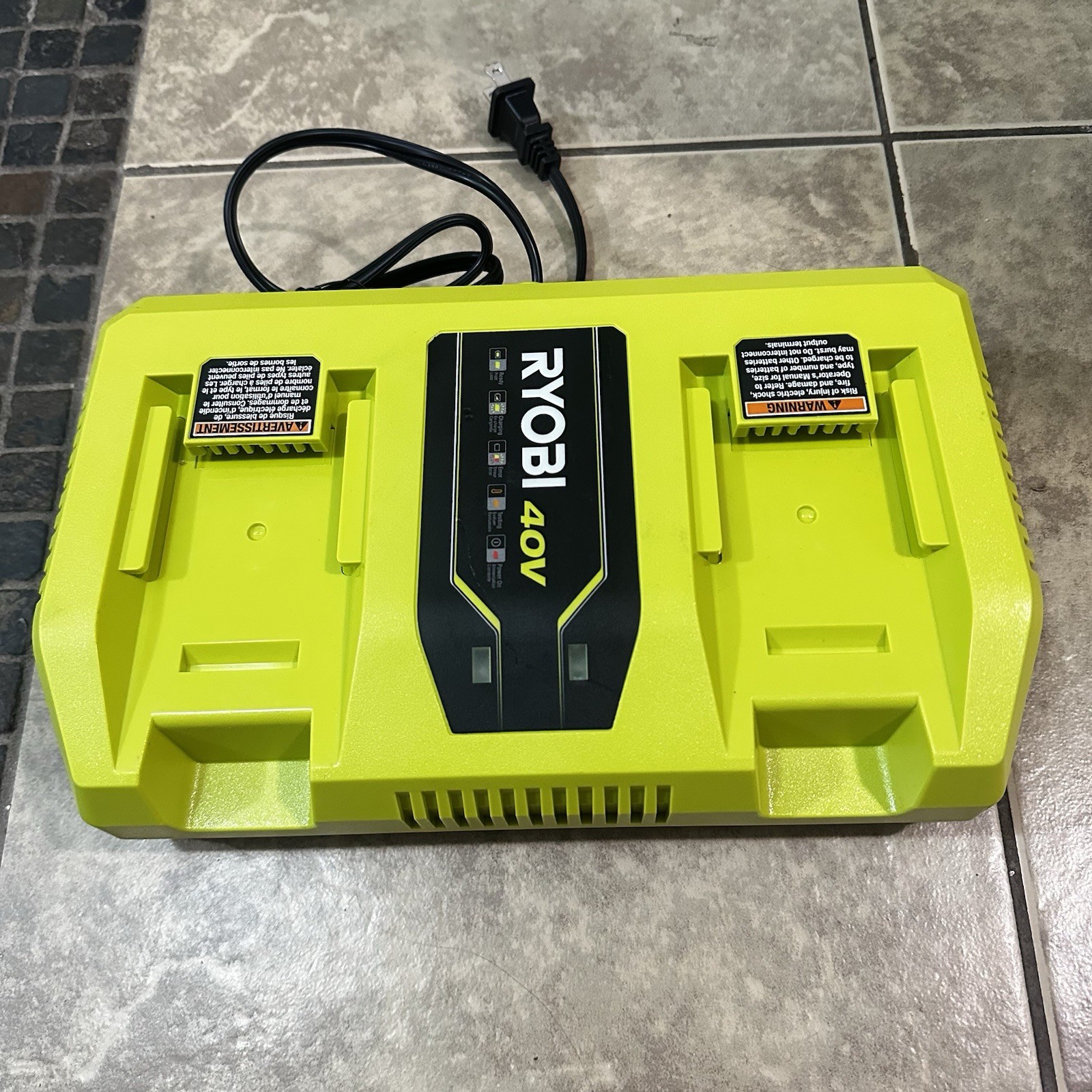 Ryobi 40V Lithium Battery Dual Ports- Energup 2 Port OP401 Quick Charger NEW!!!!