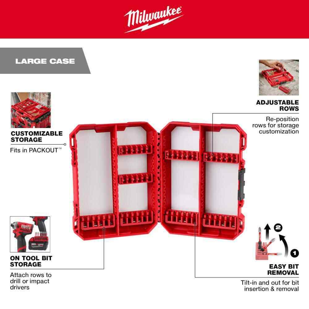 Milwaukee 80 Piece Screw Driver Drill Bit Set Impact Duty SHOCKWAVE Alloy Steel