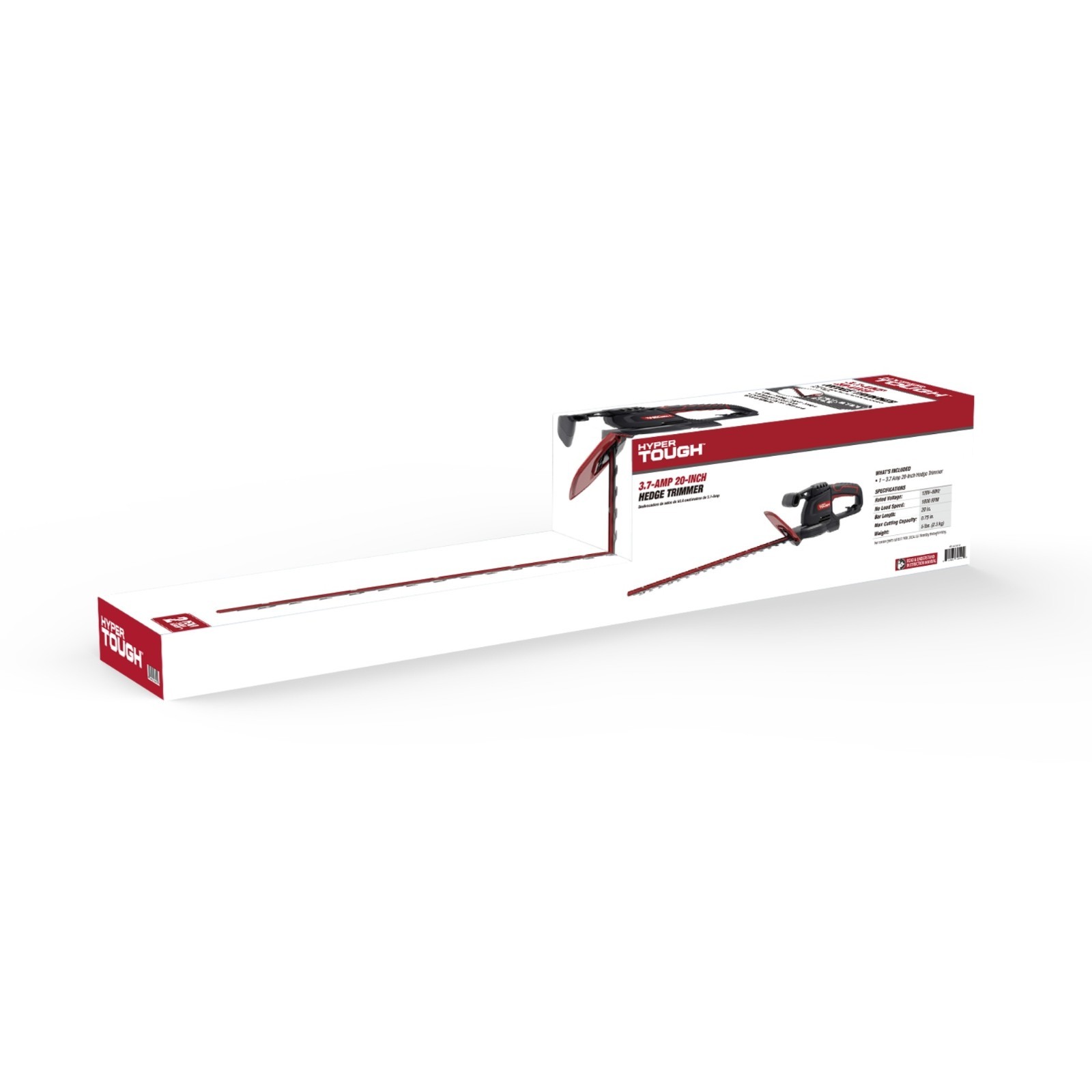 Hyper Tough 3.7-Amp 20 in. Corded Electric Hedge Trimmer HT21-401-002-02 [New]