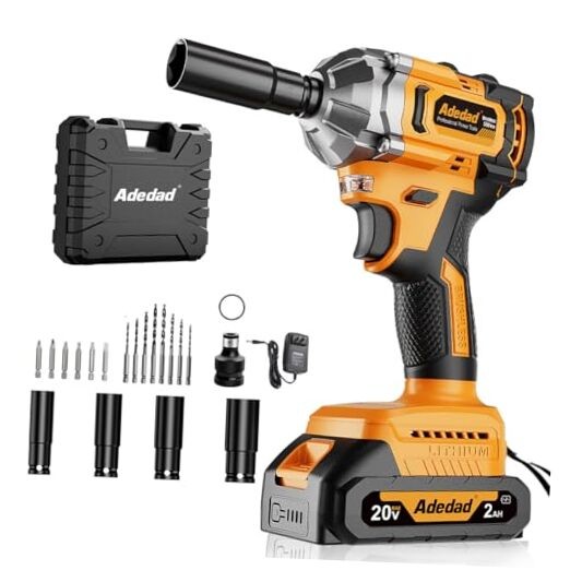 Brushless Impact Wrench 3-in-1 500N.m (369Ft-lbs) Torque Wrench 500N.m-1 Battery