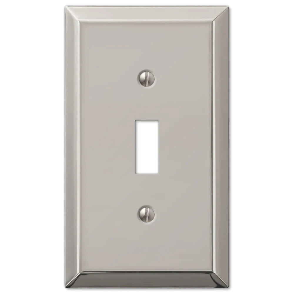 Electrical Switchplate Outlet Cover Century Brushed Nickel Single Double Triple
