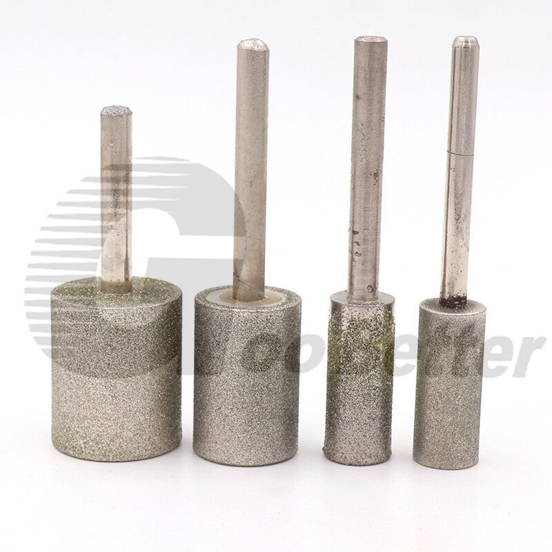 6mm-25mm Cylindrical Diamond Burr Grinding Drill Bits For Rotary Tool 6mm Shank