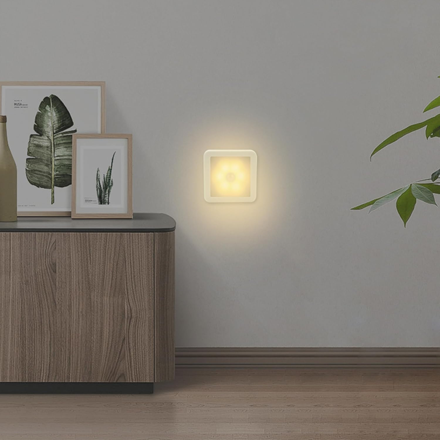 Motion Sensor LED Night Light Battery Powered Indoor Closet Cabinet Wall Cabinet